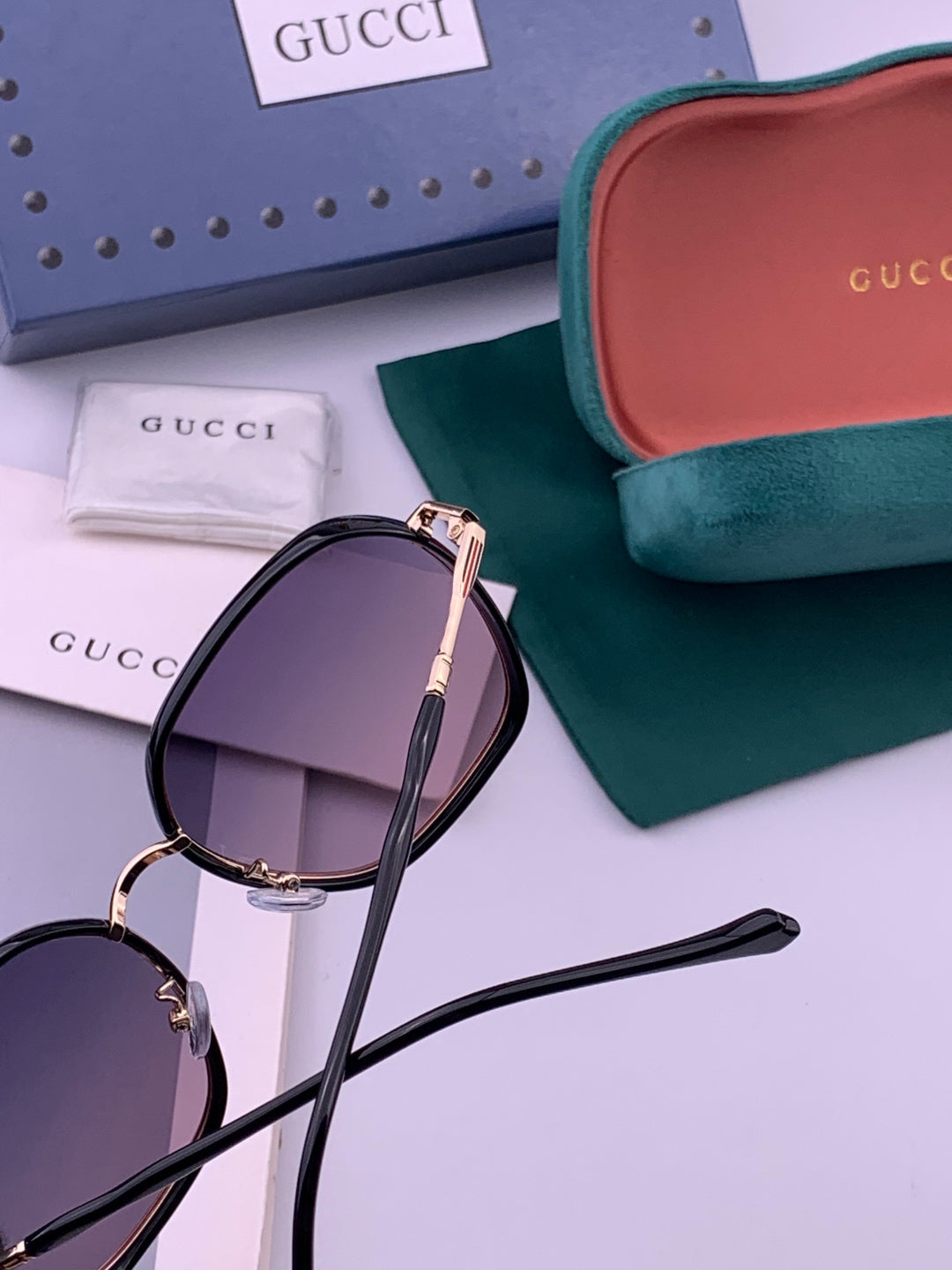 Gucci G7825 Polarized Square Brown Lens Sunglasses for Women - 371550 - detail image 5