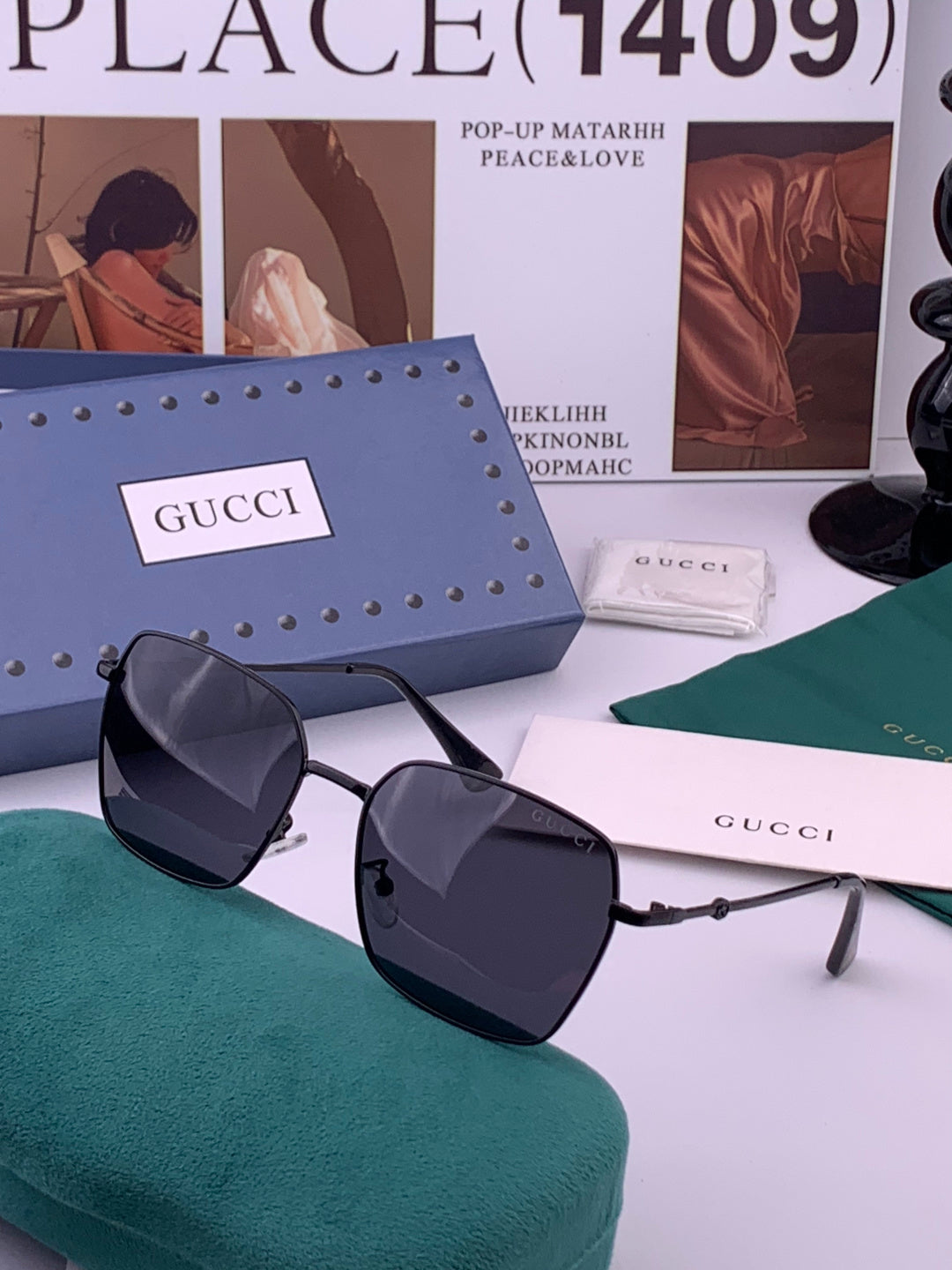 Gucci G202 Polarized Fashion Brown Lens Sunglasses for Men & Women - 371554 - detail image 2