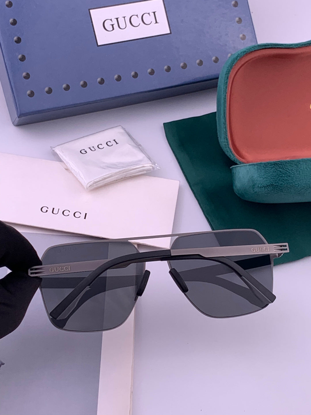 Gucci G711 Polarized Fashion Gold Lens Sunglasses for Men & Women - 371555 - detail image 6