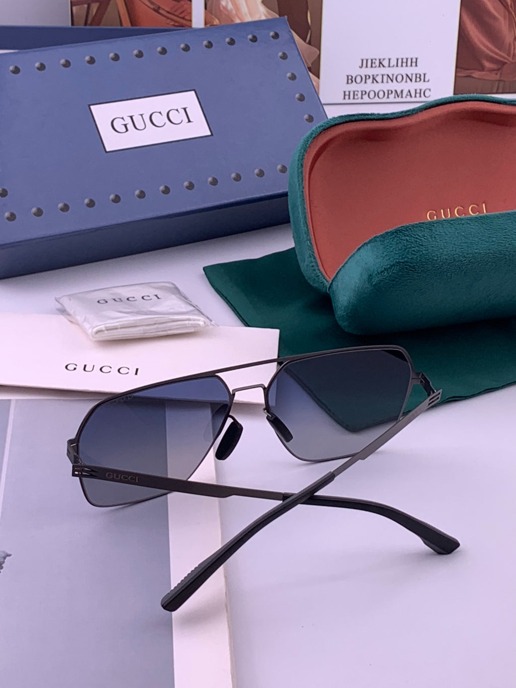 Gucci G711 Polarized Fashion Gold Lens Sunglasses for Men & Women - 371556 - detail image 5
