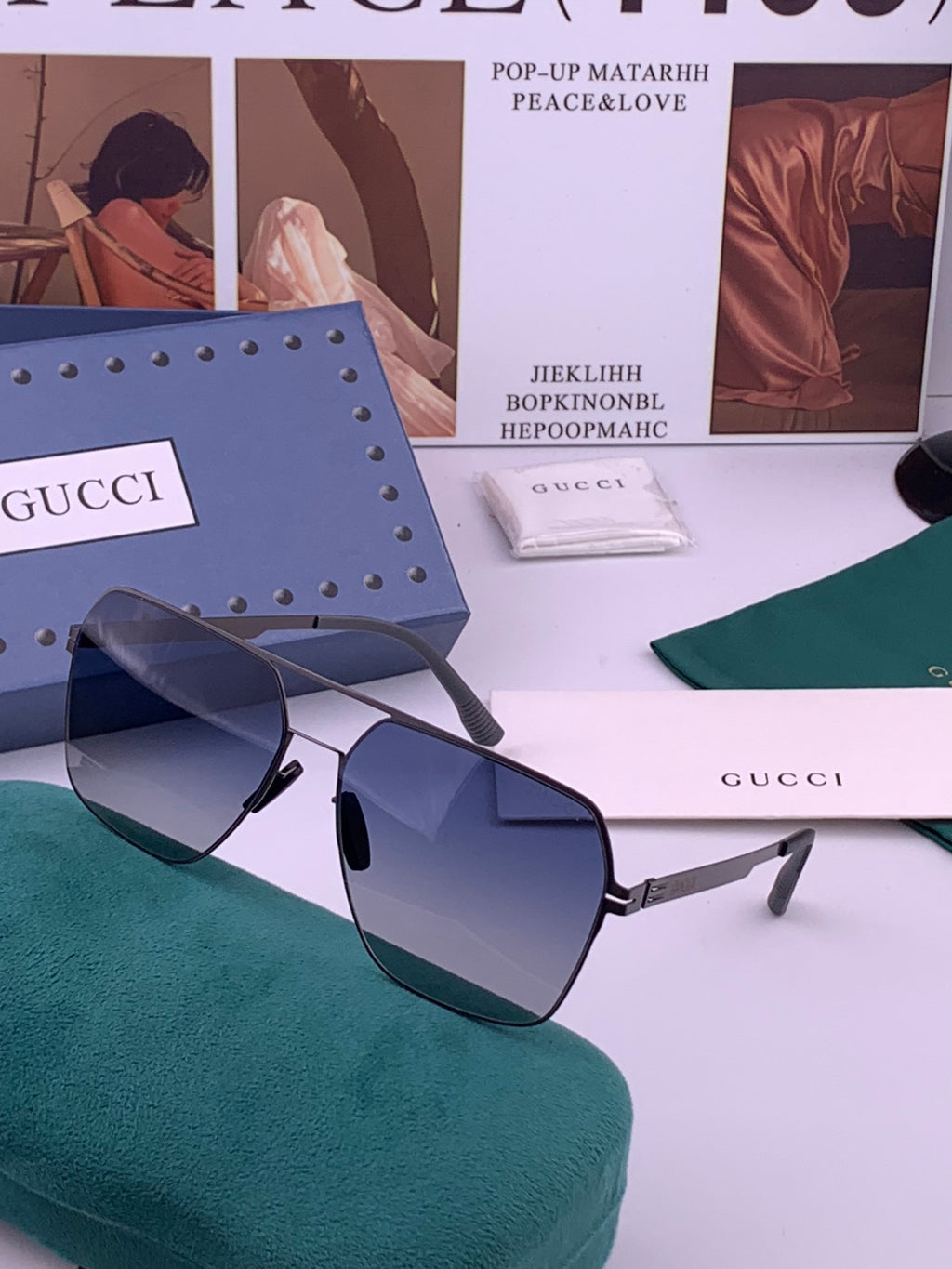Gucci G711 Polarized Fashion Gold Lens Sunglasses for Men & Women - 371556 - detail image 2