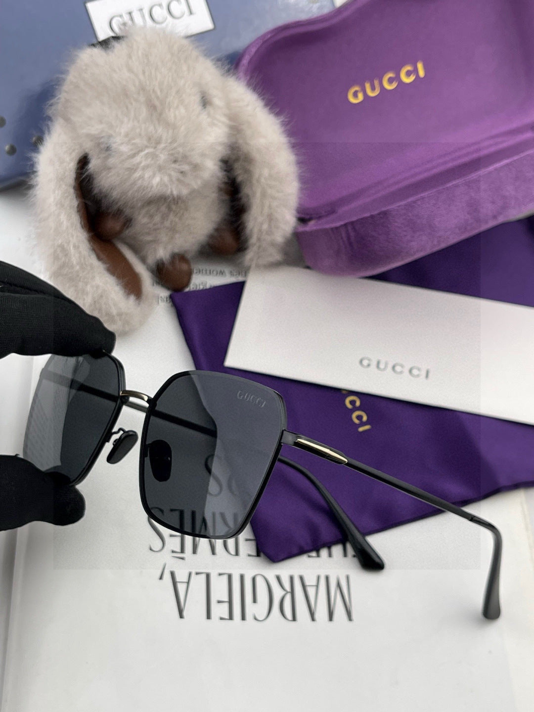Gucci G6881 Polarized Aviator Red Lens Sunglasses for Men - 371526 - detail image 3
