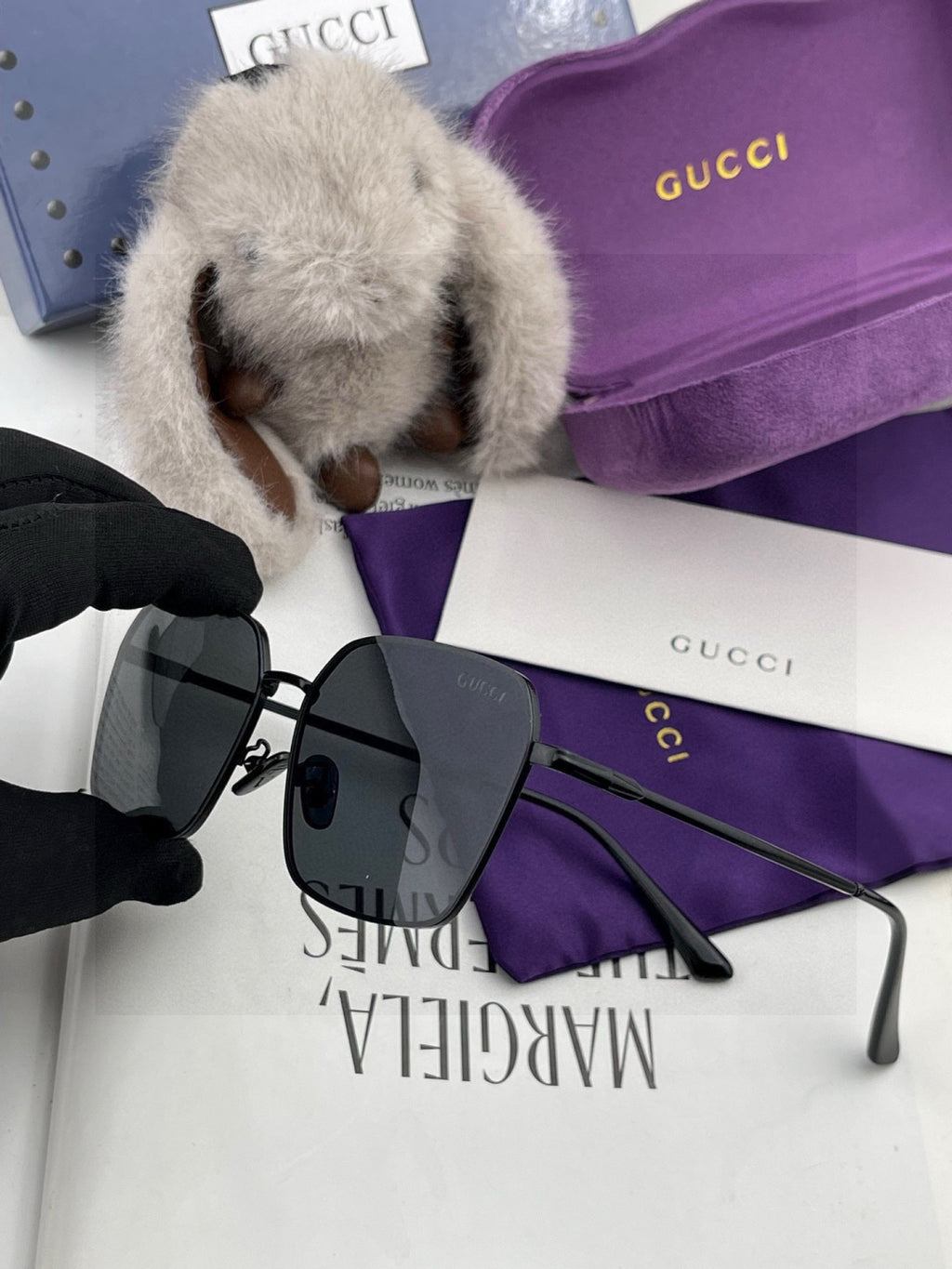 Gucci G6881 Polarized Aviator Red Lens Sunglasses for Men - 371526 - detail image 4
