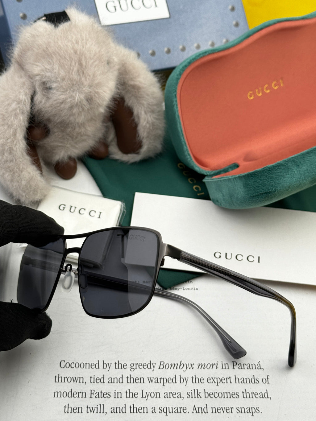 Gucci G6810 Polarized Aviator Black Lens Sunglasses for Men - 371528 - detail image 6
