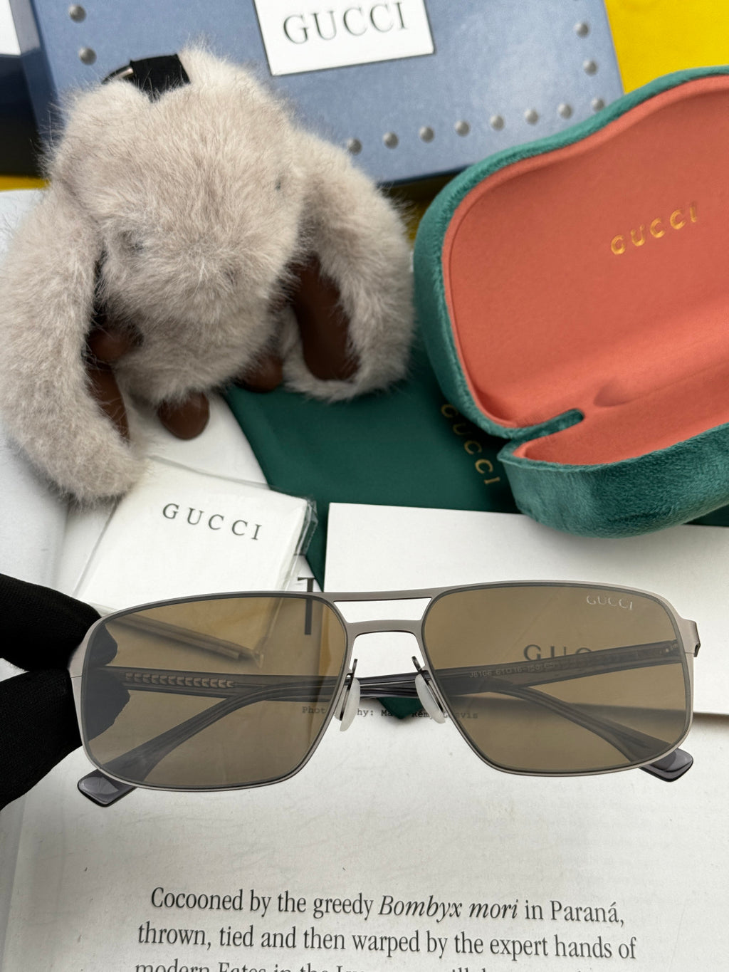 Gucci G6810 Polarized Aviator Black Lens Sunglasses for Men - 371528 - detail image 2