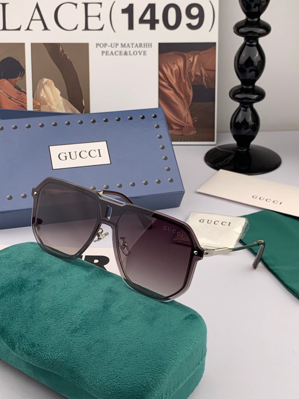 Gucci G4642 Polarized Fashion Gold Lens Sunglasses for Men & Women - 371530 - detail image 2