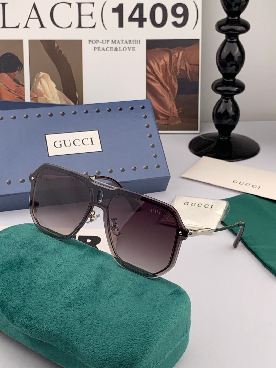 Gucci G4642 Polarized Fashion Gold Lens Sunglasses for Men & Women - 371530 - detail image 2