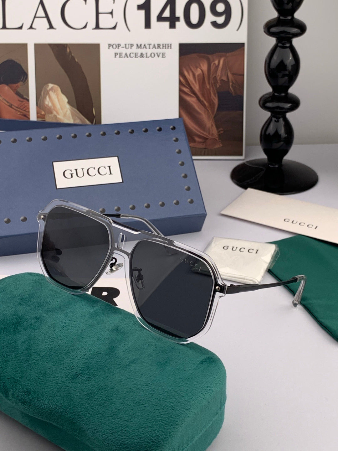 Gucci G4642 Polarized Fashion Gold Lens Sunglasses for Men & Women - 371530 - detail image 4
