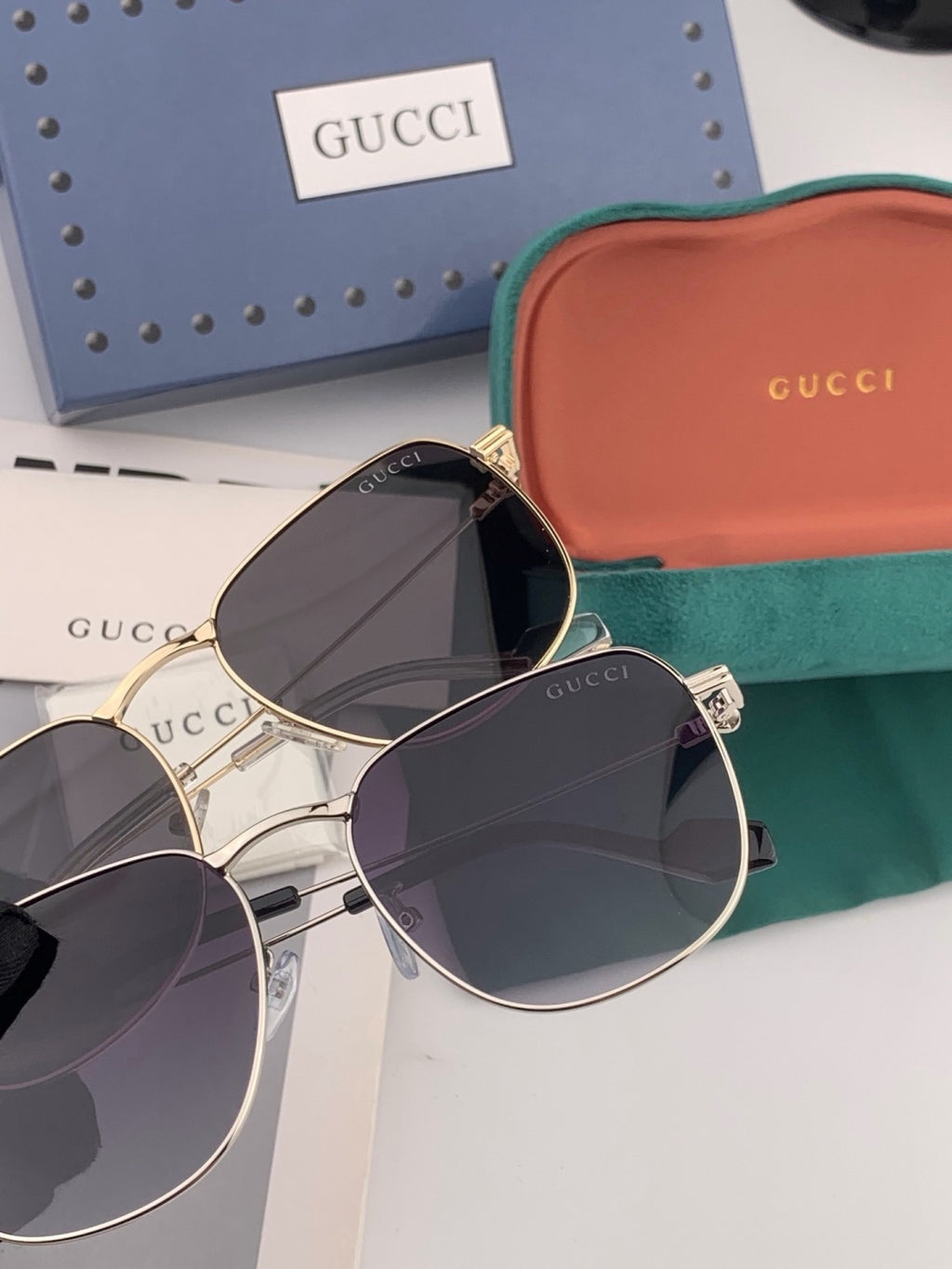 Gucci G6162 Polarized Oversized Black Lens Sunglasses for Men & Women - 371534 - detail image 5