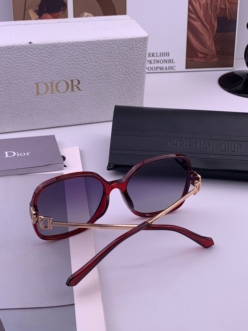 Dior D8266 Polarized Fashion Black Lens Sunglasses for Men & Women - 371956 - detail image 5
