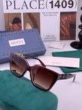 Gucci G16911 Square Gold Lens Sunglasses for Men & Women - 371523