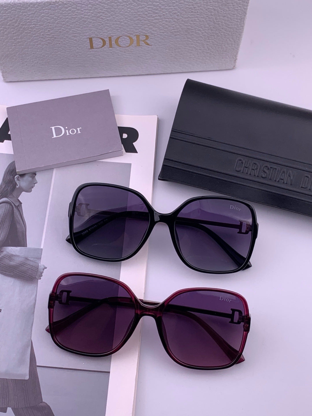 Dior D8266 Polarized Fashion Pink Lens Sunglasses for Men & Women - 371958 - detail image 5