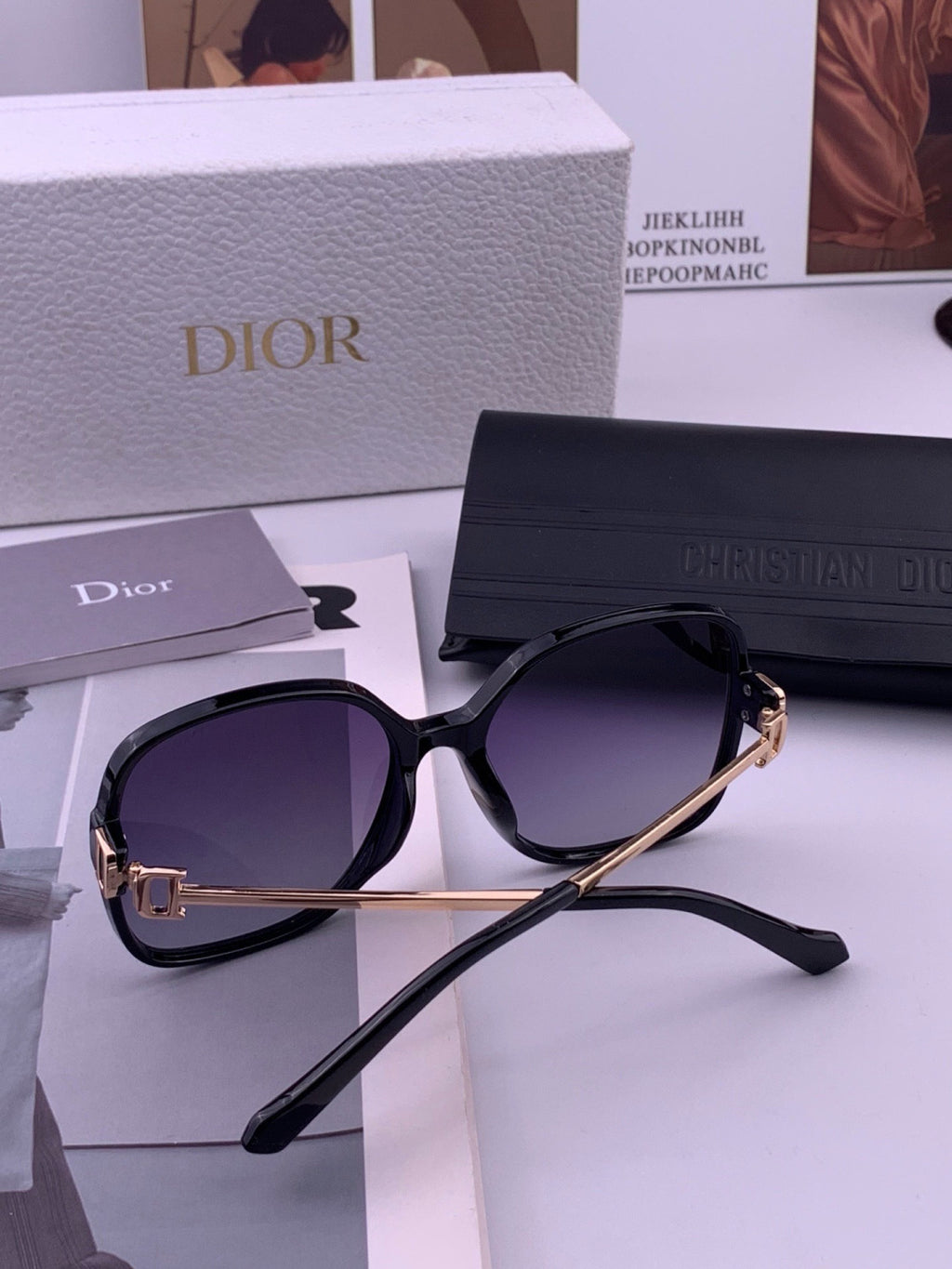 Dior D8266 Polarized Fashion Pink Lens Sunglasses for Men & Women - 371958 - detail image 3