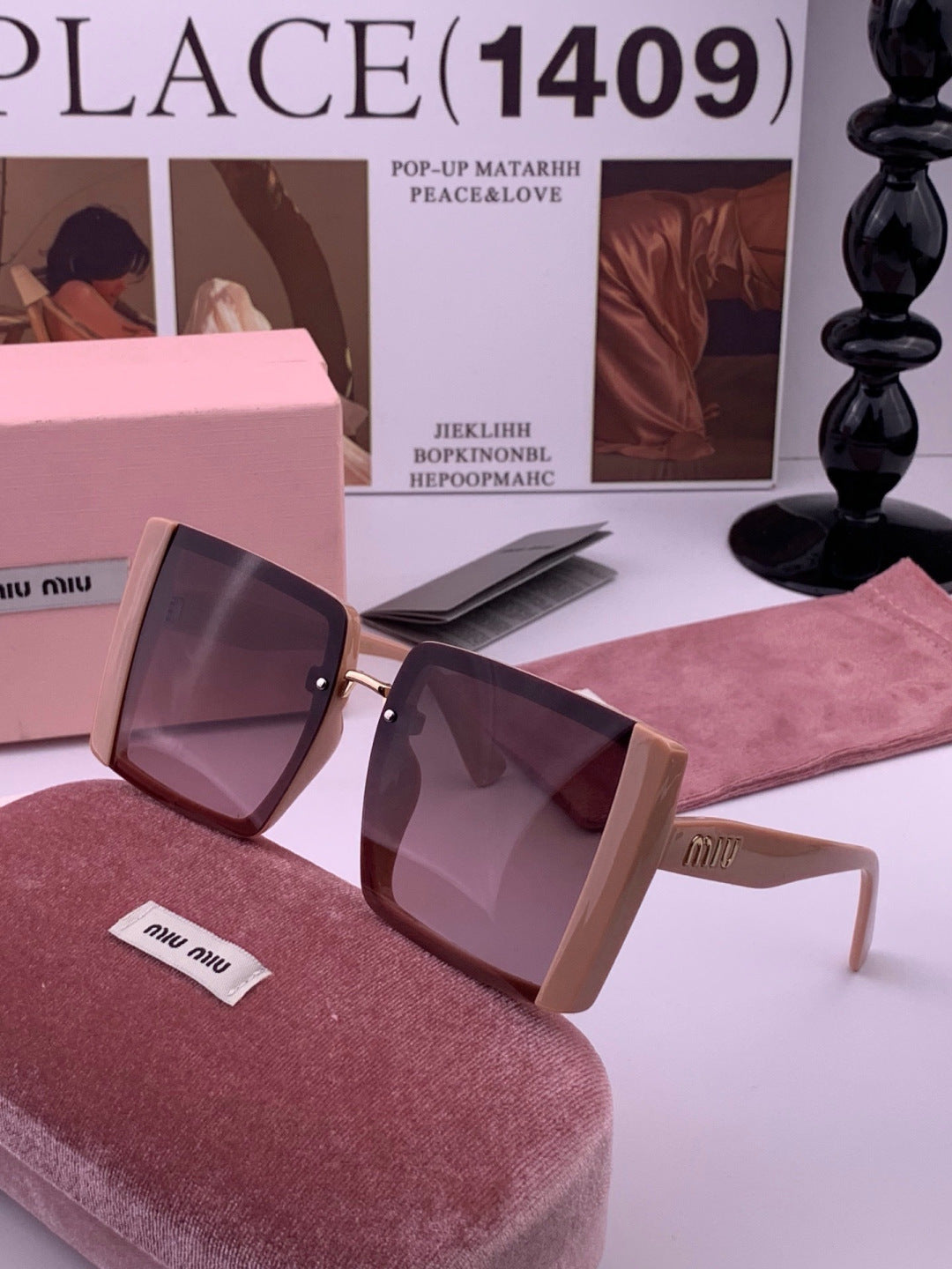 Miu Miu M3998 Fashion Purple Lens Sunglasses for Men & Women - 372434
