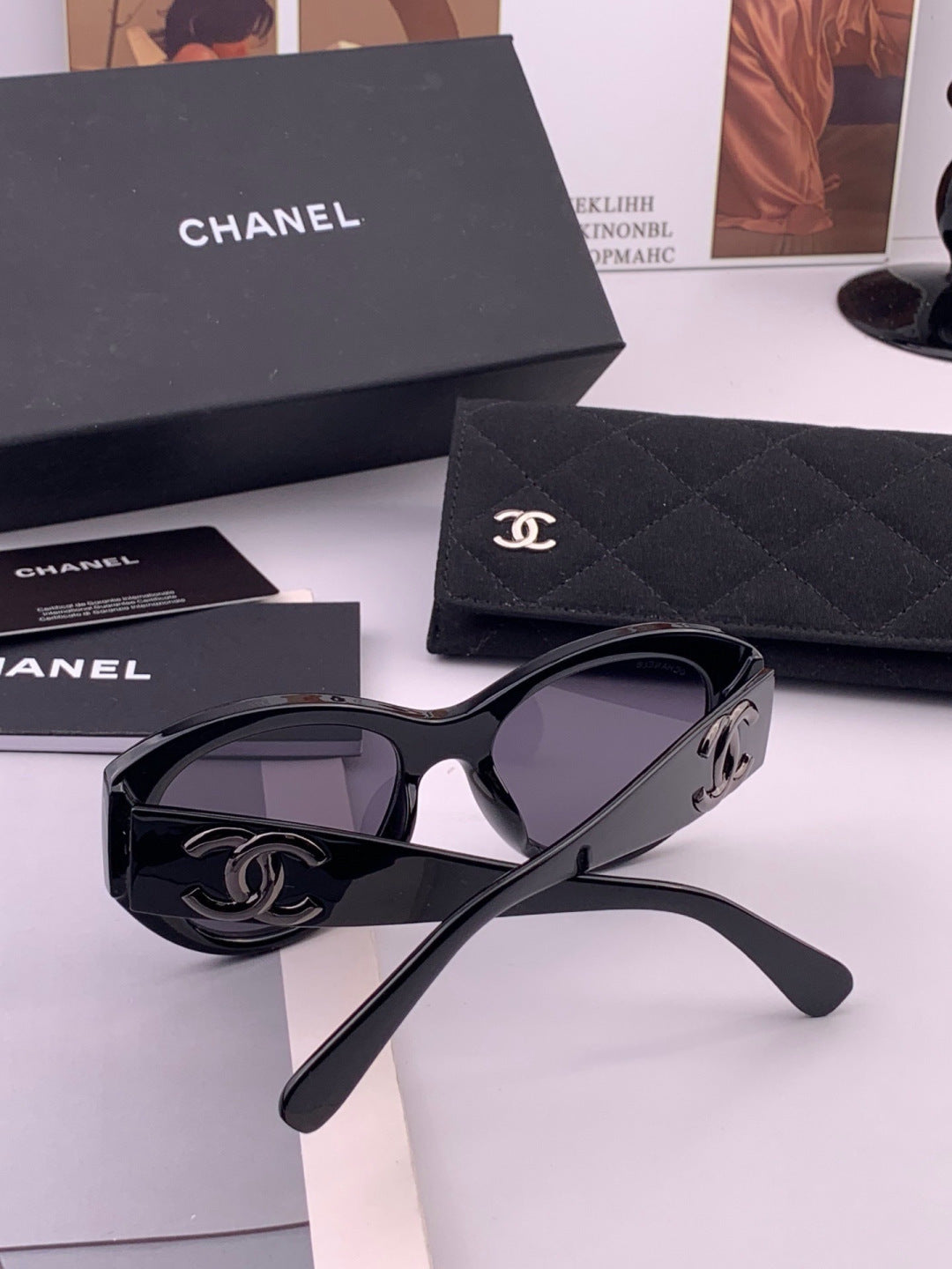 Chanel CH4600 Fashion Gold Lens Sunglasses for Men & Women - detail image 5