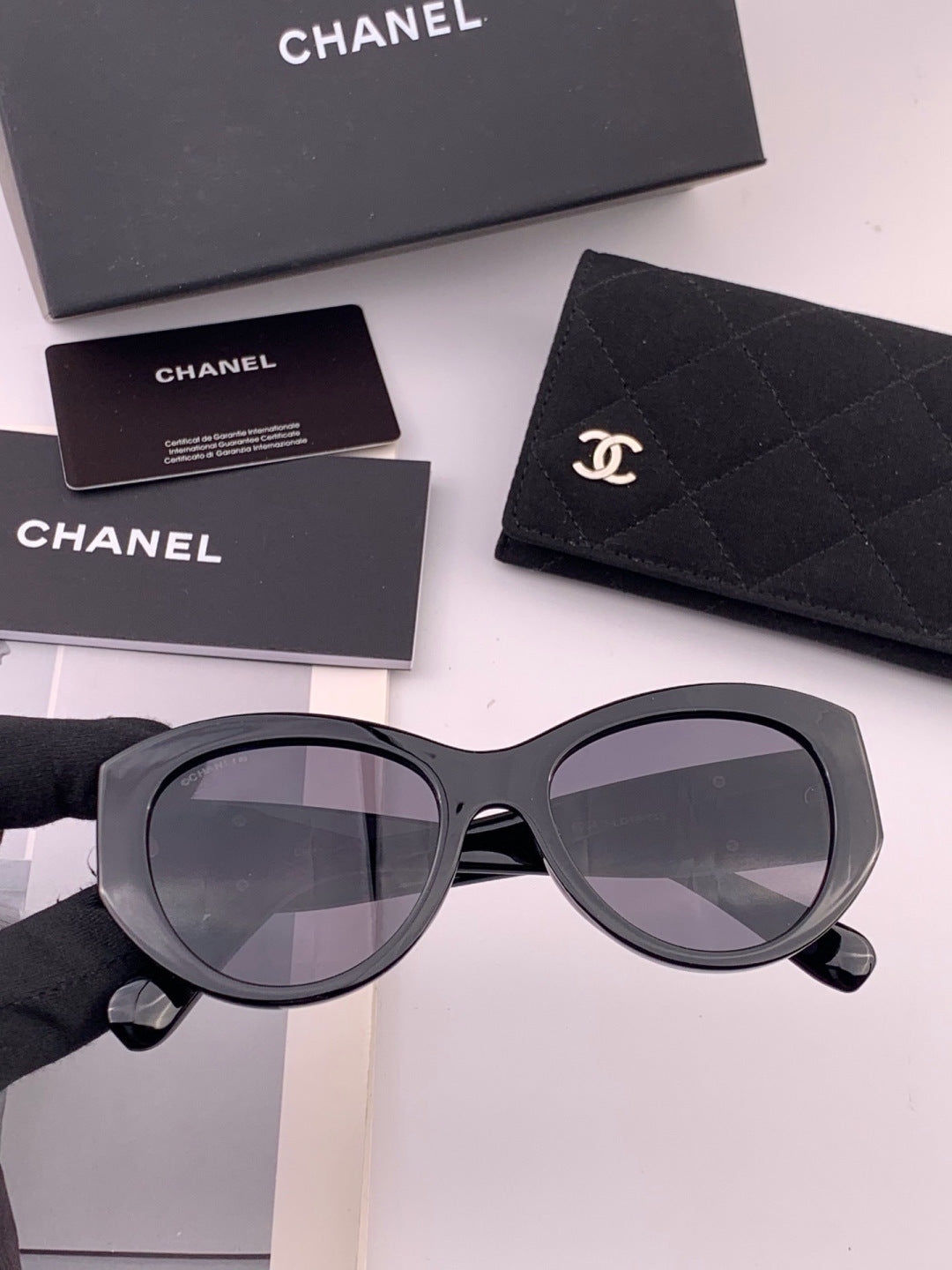 Chanel CH4600 Fashion Gold Lens Sunglasses for Men & Women