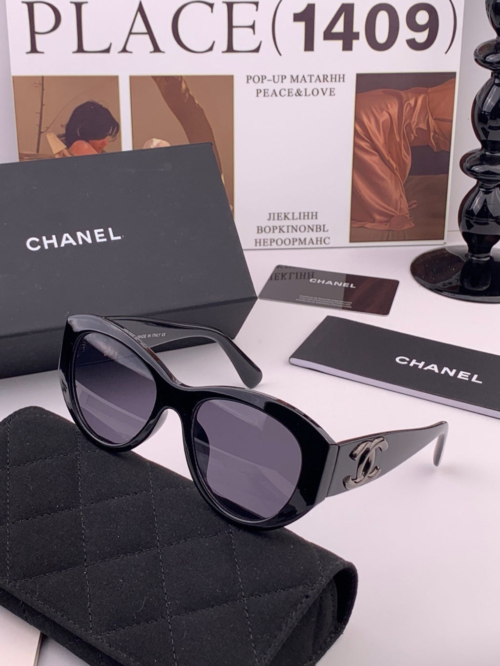 Chanel CH4600 Fashion Gold Lens Sunglasses for Men & Women - detail image 2