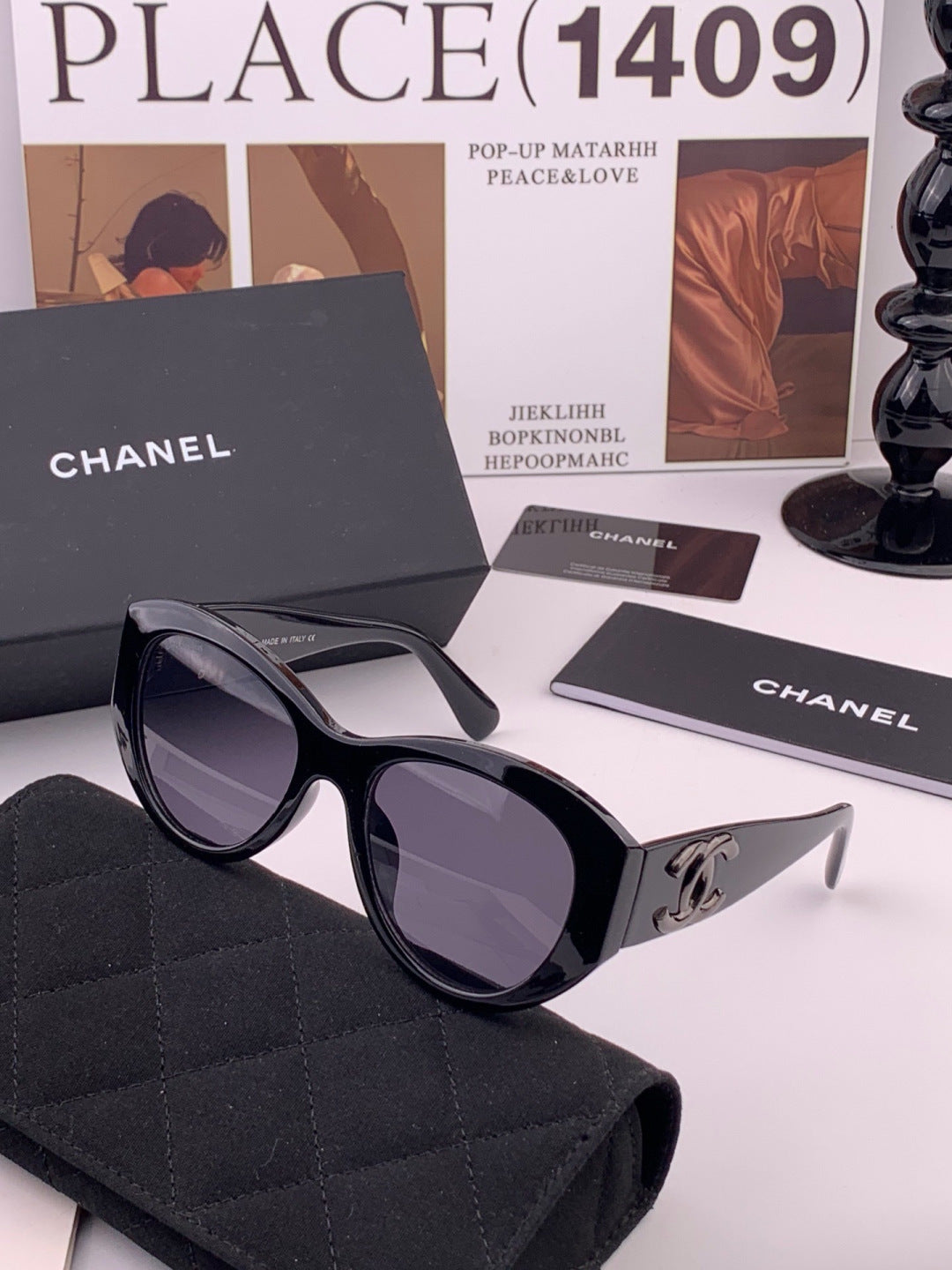Chanel CH4600 Fashion Gold Lens Sunglasses for Men & Women - detail image 2