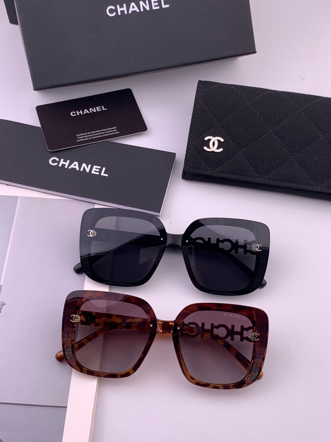 Chanel CH6991 Polarized Round Black Lens Sunglasses for Women - 371733 - detail image 7