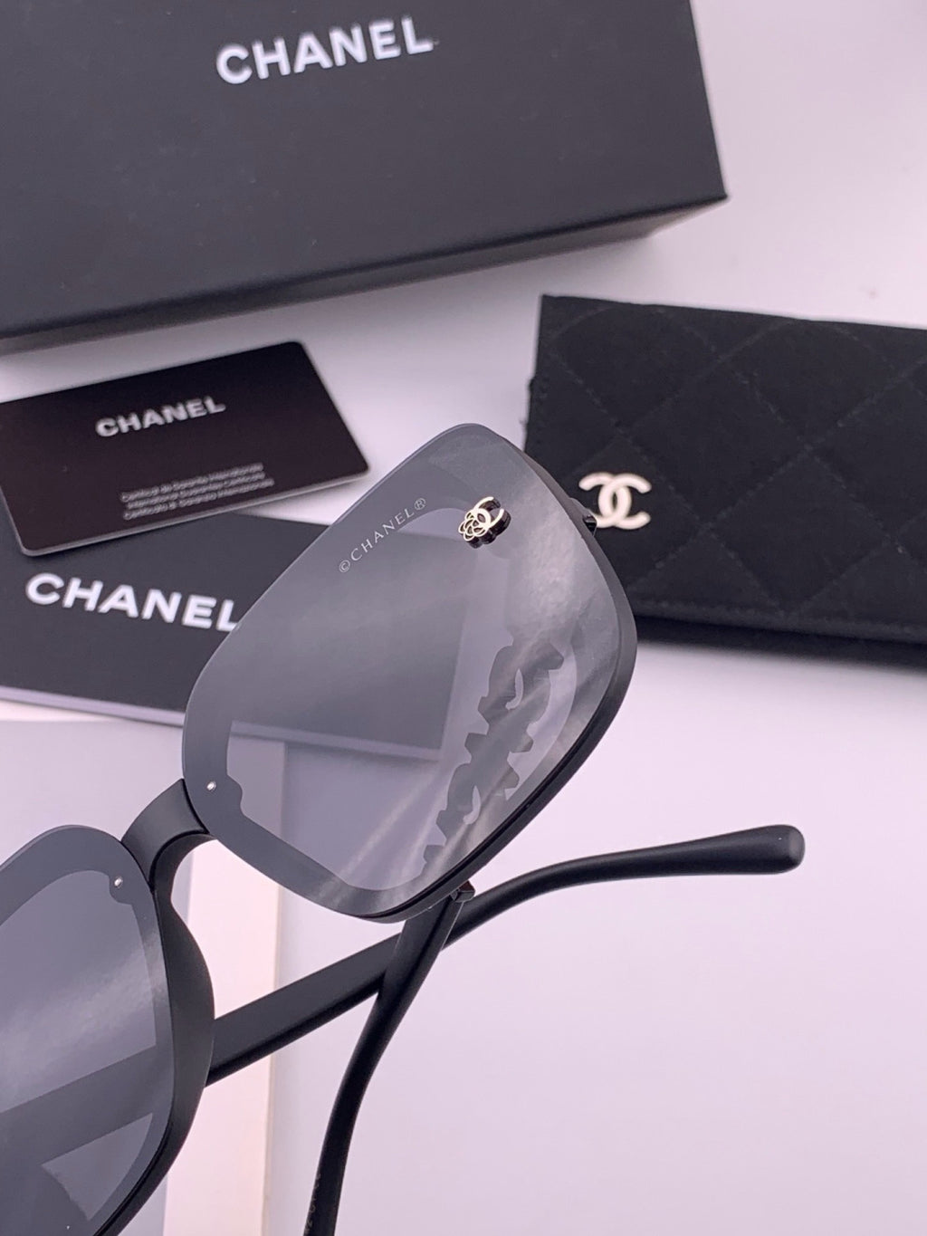 Chanel CH6991 Polarized Round Black Lens Sunglasses for Women - 371733 - detail image 5