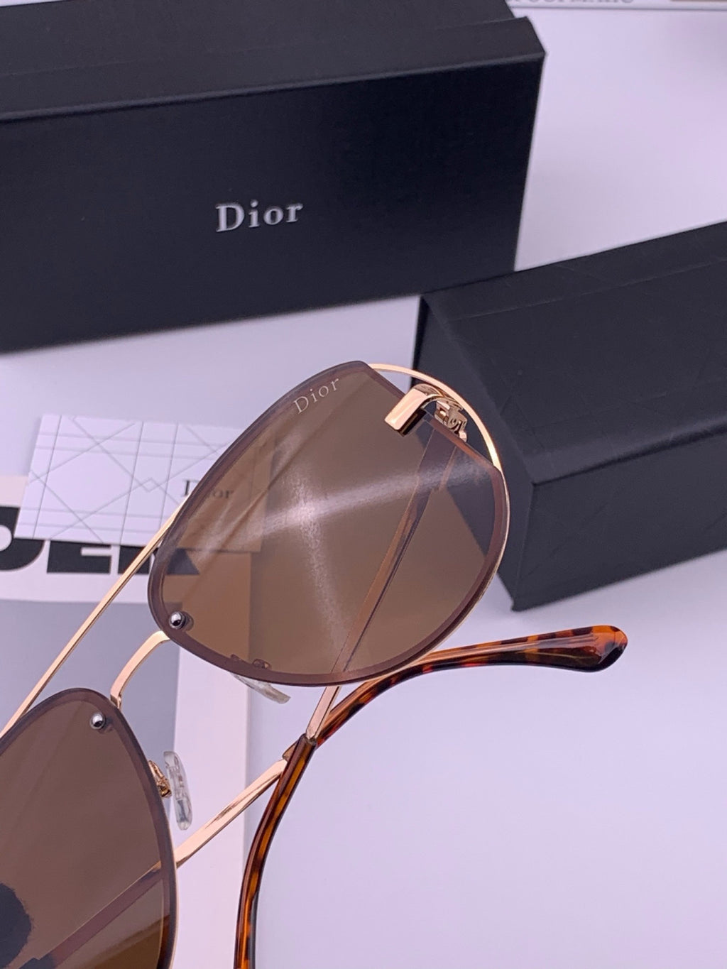 Dior D4500 Fashion Orange Lens Sunglasses for Men & Women - 371948 - detail image 5