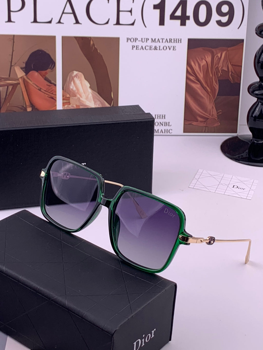Dior CD3203 Polarized Fashion Gold Lens Sunglasses for Men & Women - 371950 - detail image 2