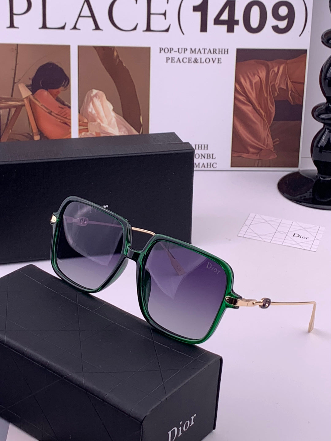 Dior CD3203 Polarized Fashion Gold Lens Sunglasses for Men & Women - 371950 - detail image 2