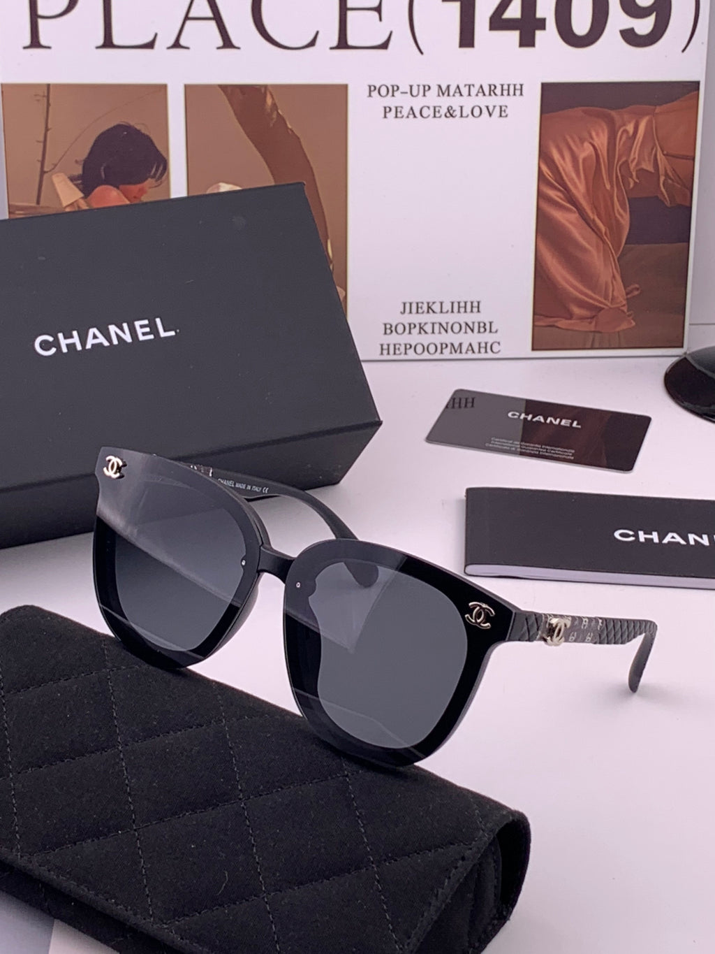 Chanel CH3620 Polarized Square Brown Lens Sunglasses for Men & Women - 382337 - detail image 2