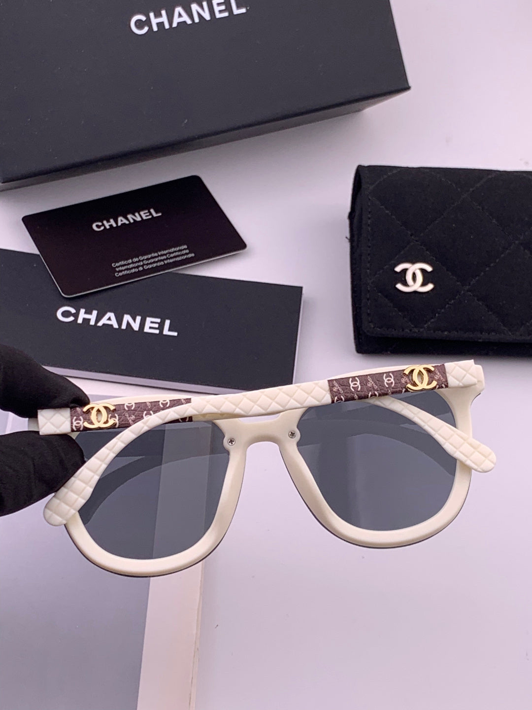 Chanel CH3620 Polarized Square Brown Lens Sunglasses for Men & Women - 382338 - detail image 7