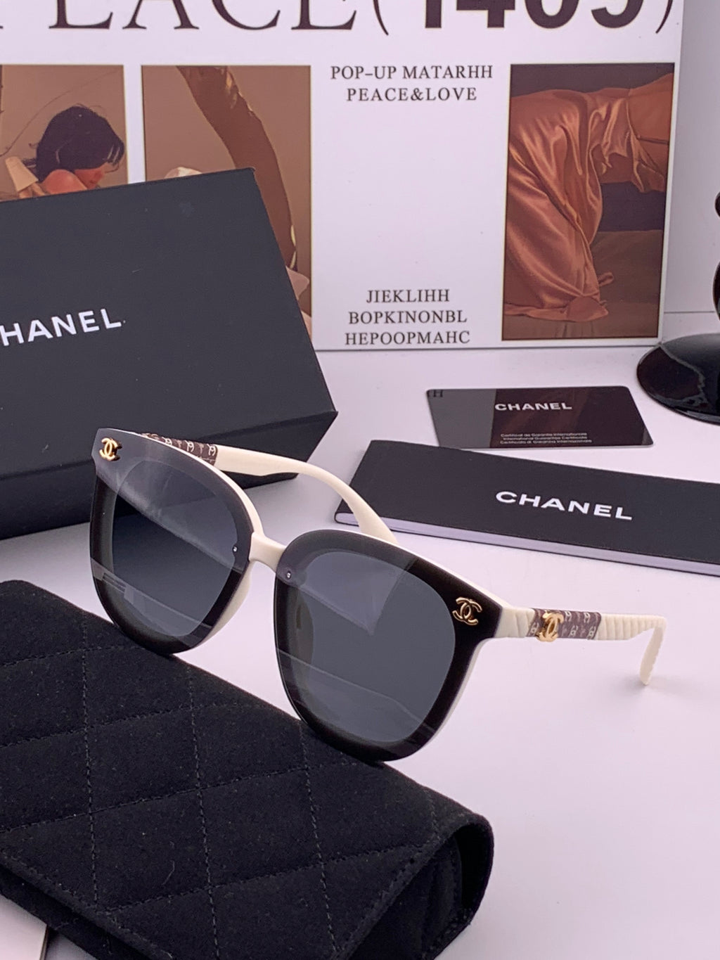 Chanel CH3620 Polarized Square Brown Lens Sunglasses for Men & Women - 382338 - detail image 2