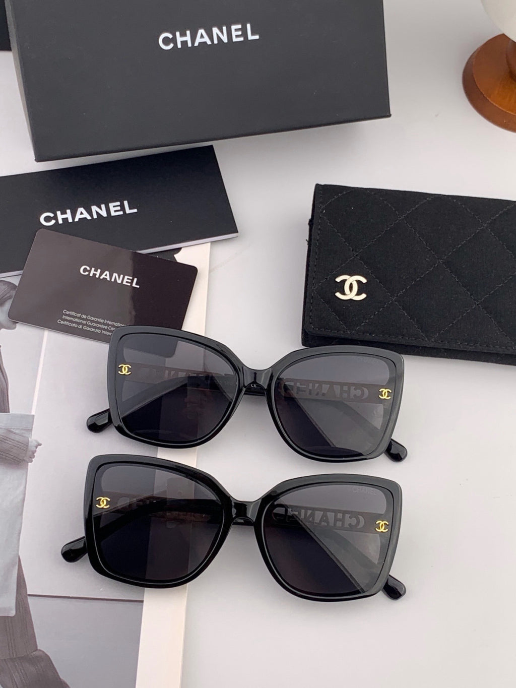 Chanel CH2077 Fashion Black Lens Sunglasses for Men & Women - 382323 - detail image 6