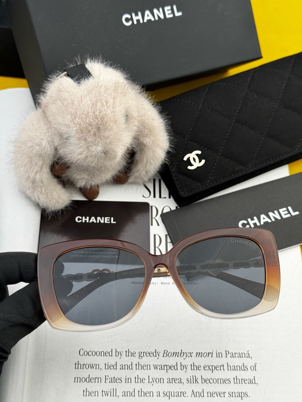 Chanel CH25801 Square Brown Lens Sunglasses for Men & Women - 382324