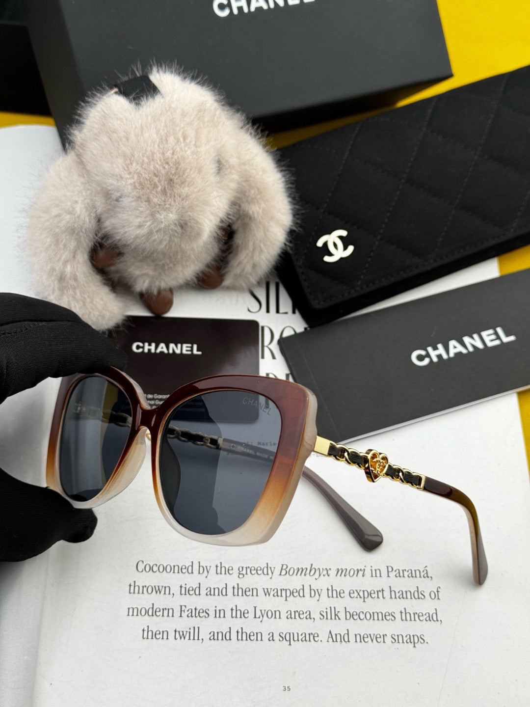 Chanel CH25801 Square Brown Lens Sunglasses for Men & Women - 382324 - detail image 3