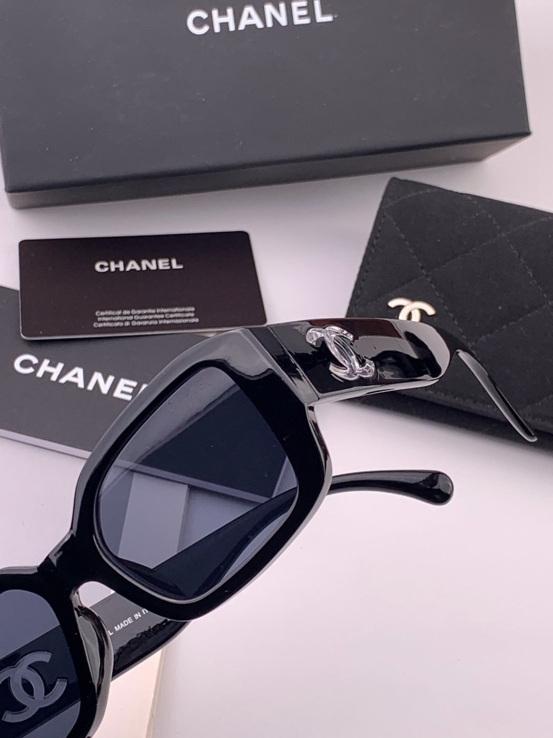 Chanel CH76910 Square Black Lens Sunglasses for Men & Women - 382326 - detail image 3