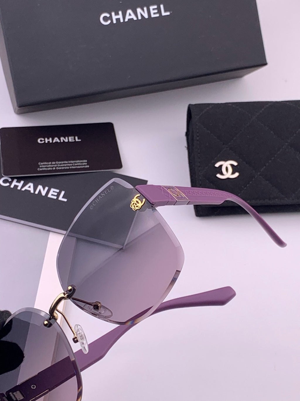 Chanel CH4550 Fashion Gold Lens Sunglasses for Men & Women - 382328 - detail image 4