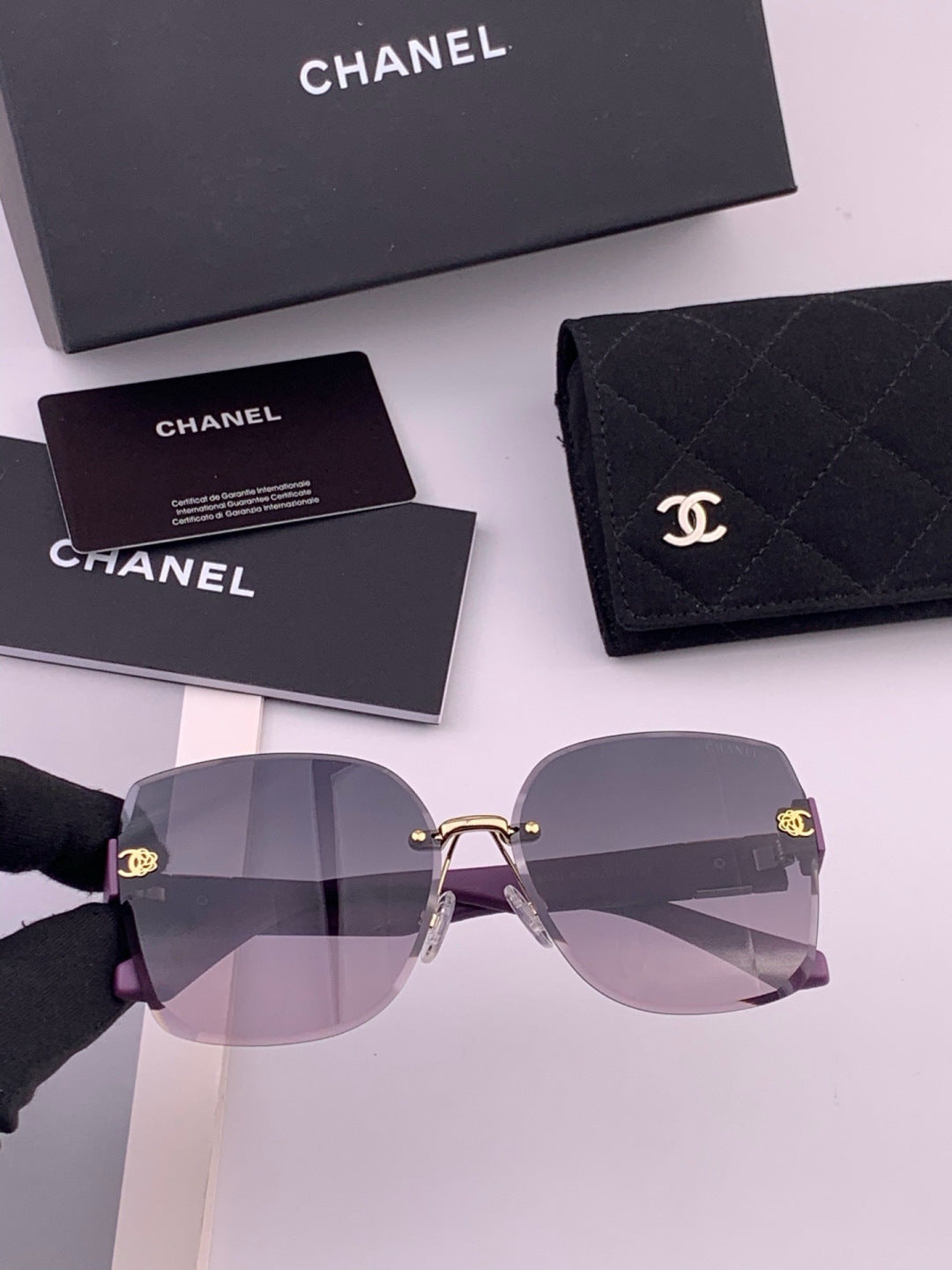 Chanel CH4550 Fashion Gold Lens Sunglasses for Men & Women - 382328