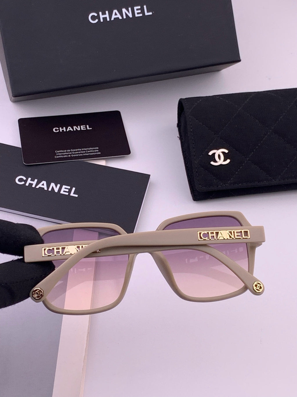 Chanel CH27002 Fashion Purple Lens Sunglasses for Men & Women - 382329 - detail image 5