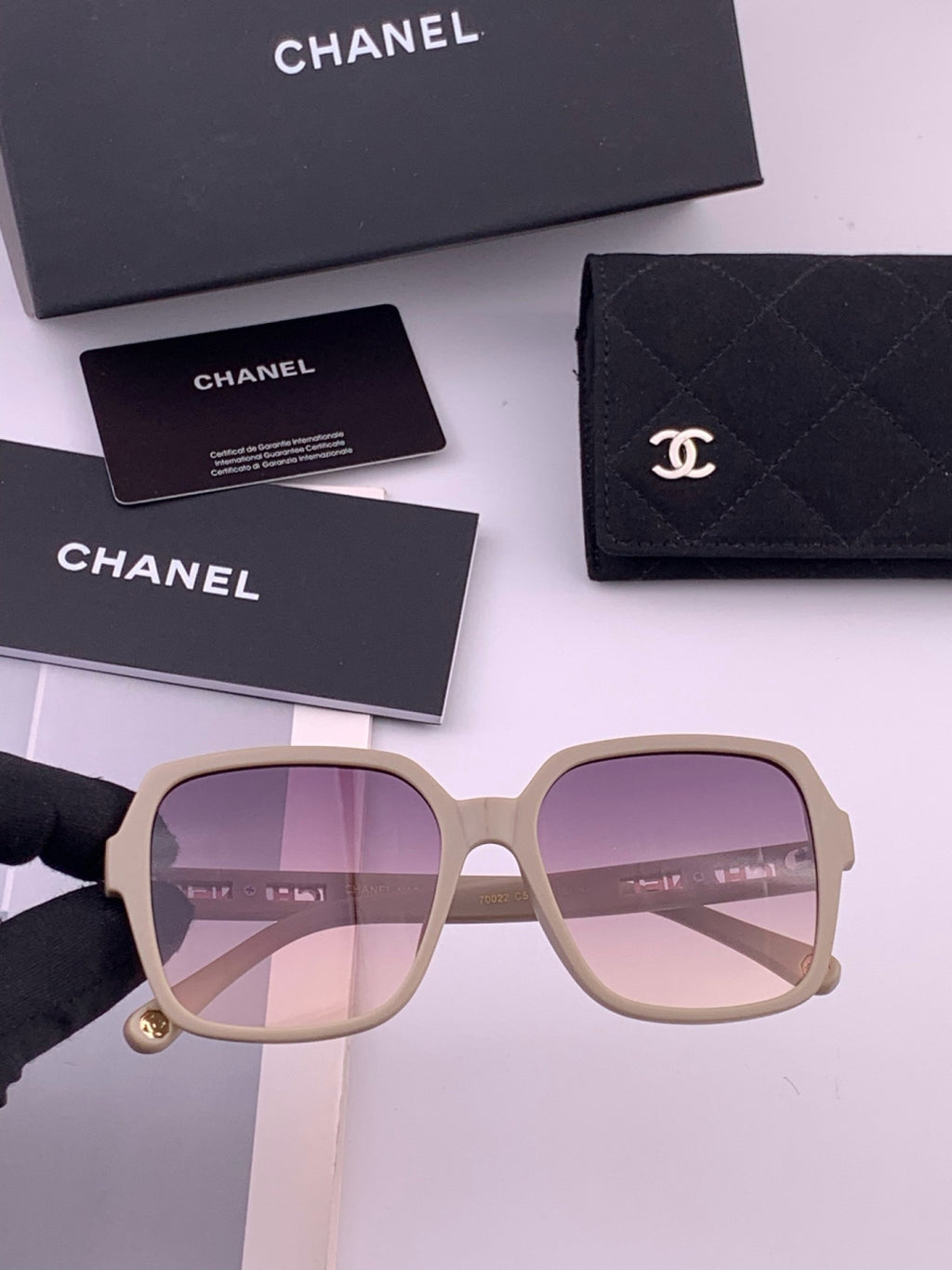 Chanel CH27002 Fashion Purple Lens Sunglasses for Men & Women - 382329