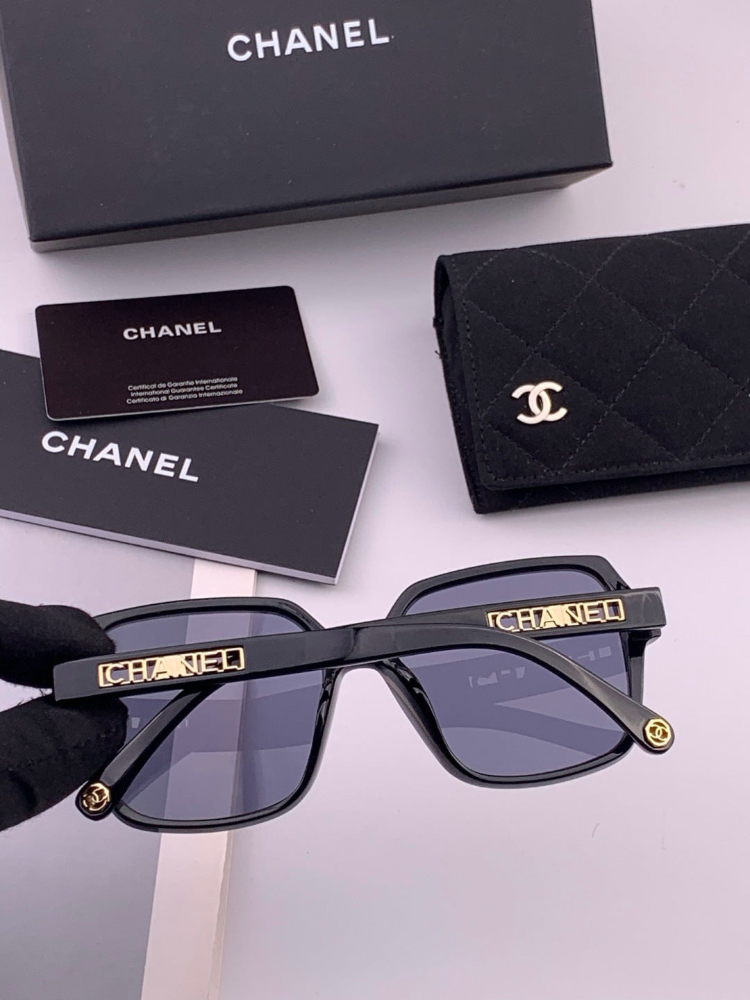 Chanel CH27002 Fashion Black Lens Sunglasses for Men & Women - 382330 - detail image 4