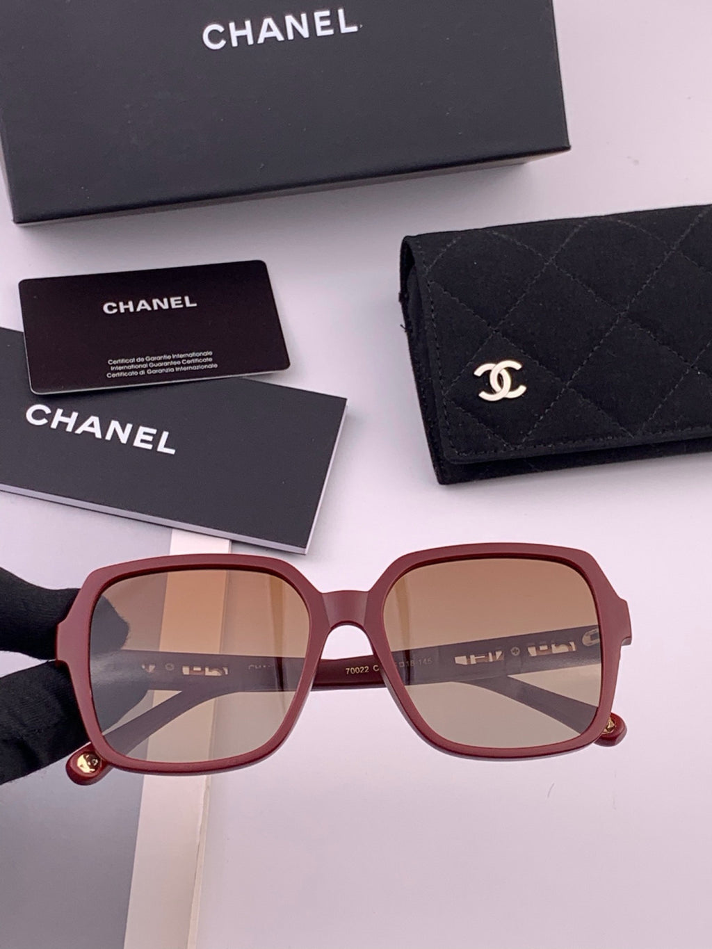 Chanel CH27002 Fashion Red Lens Sunglasses for Men & Women - 382331