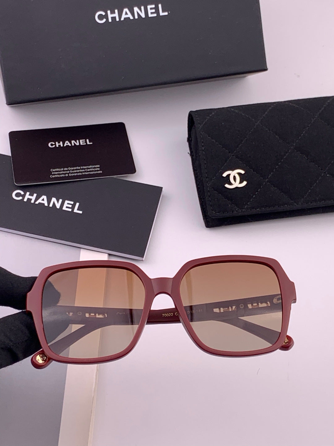 Chanel CH27002 Fashion Red Lens Sunglasses for Men & Women - 382331