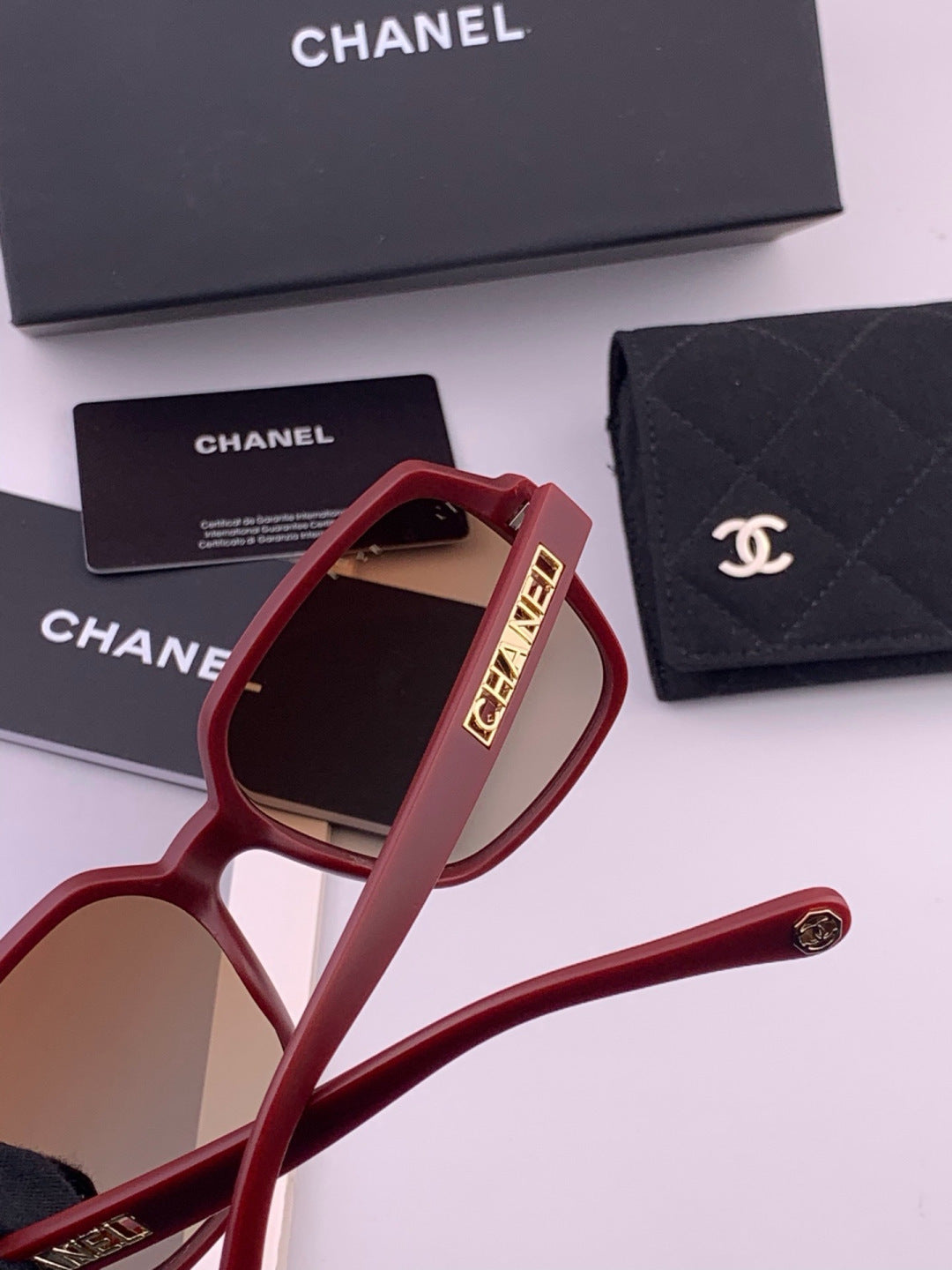 Chanel CH27002 Fashion Red Lens Sunglasses for Men & Women - 382331 - detail image 5