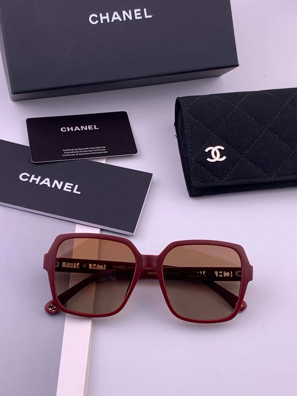 Chanel CH27002 Fashion Red Lens Sunglasses for Men & Women - 382331 - detail image 6