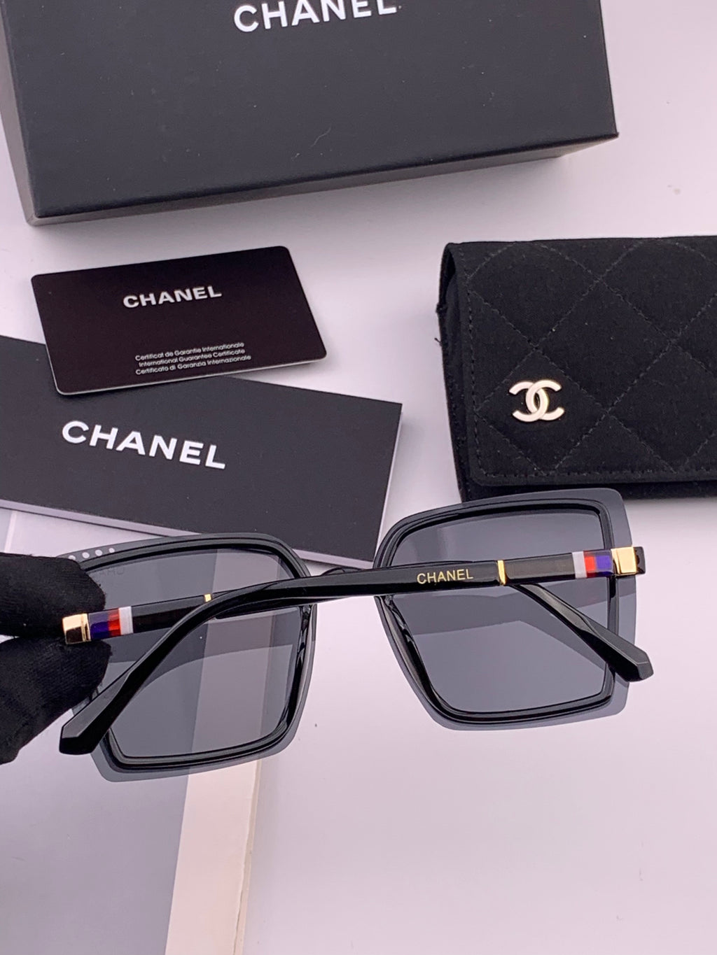 Chanel CH026 Square Brown Lens Sunglasses for Men & Women - 382332 - detail image 5