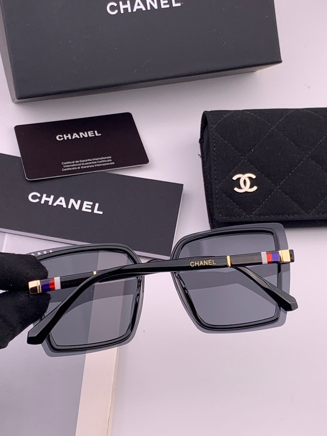 Chanel CH026 Square Brown Lens Sunglasses for Men & Women - 382332 - detail image 5