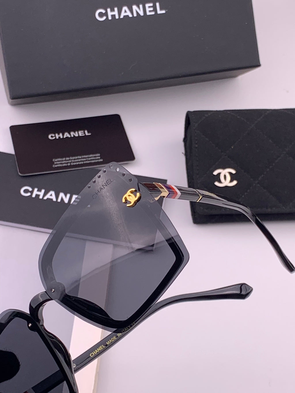 Chanel CH026 Square Brown Lens Sunglasses for Men & Women - 382332 - detail image 4