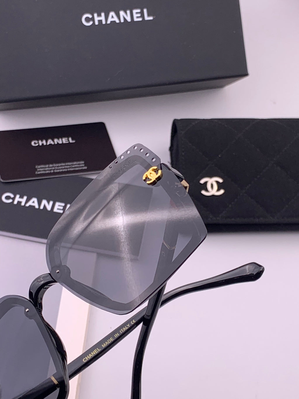 Chanel CH026 Square Brown Lens Sunglasses for Men & Women - 382332 - detail image 3