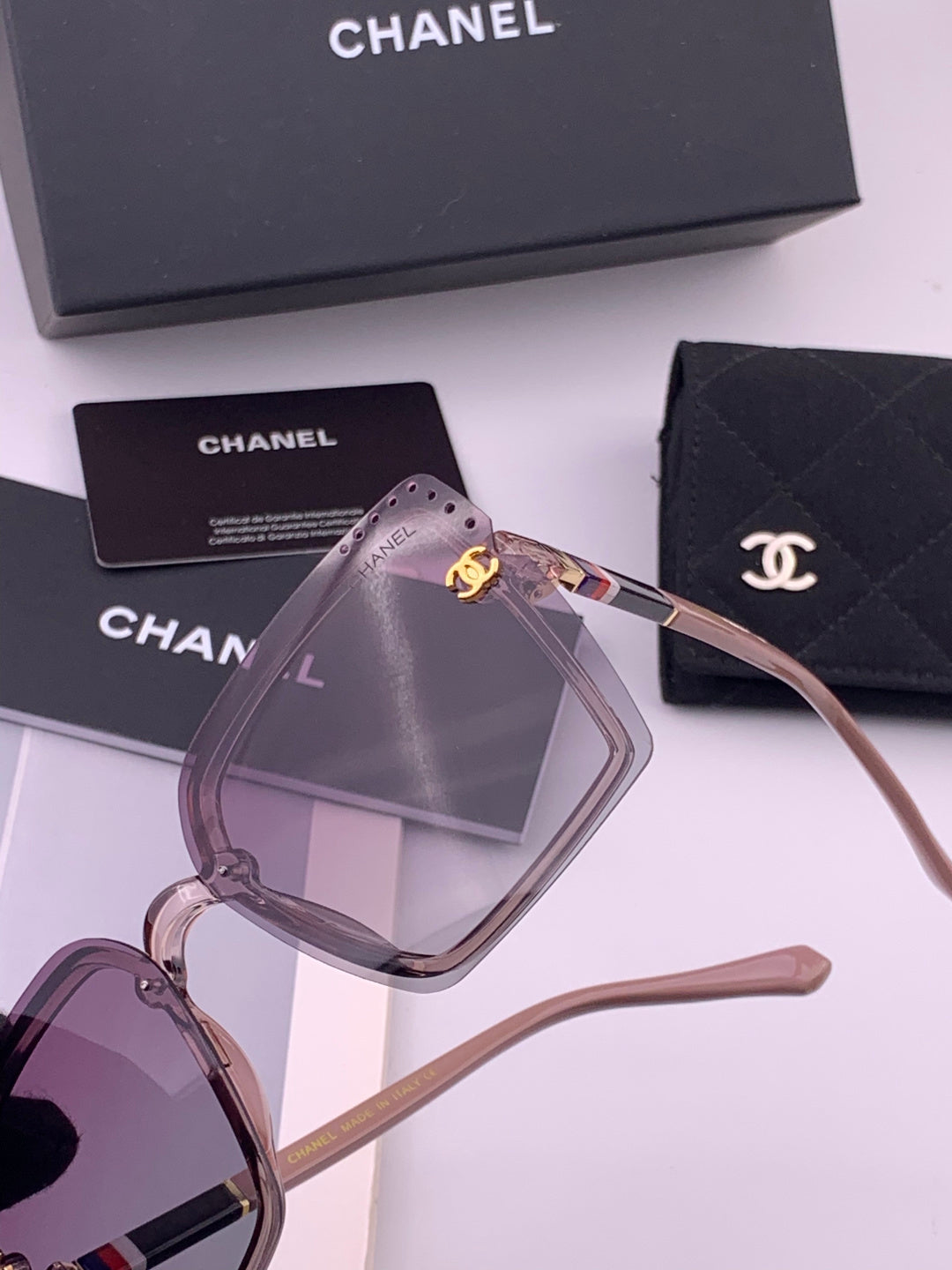 Chanel CH026 Square Brown Lens Sunglasses for Men & Women - 382333 - detail image 2