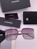 Chanel CH026 Square Brown Lens Sunglasses for Men & Women - 382333