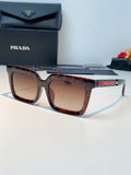 Prada Square Red Lens Sunglasses for Men & Women - 382666
